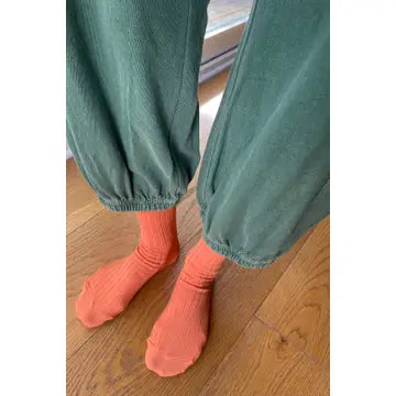 her socks - mercerized combed cotton rib