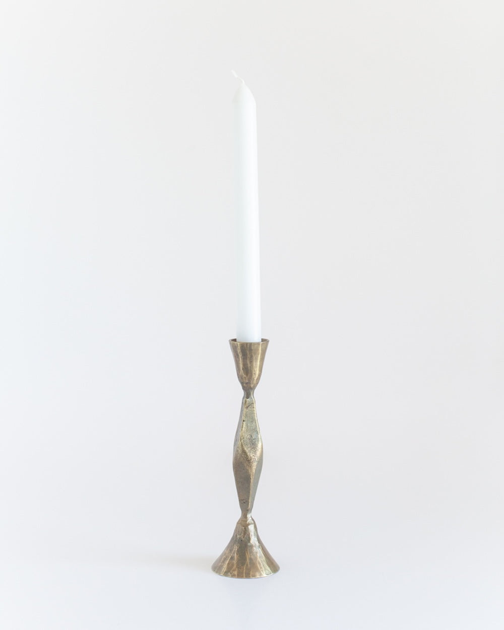 S/2 High Diamond Candlestands - Brass finsih