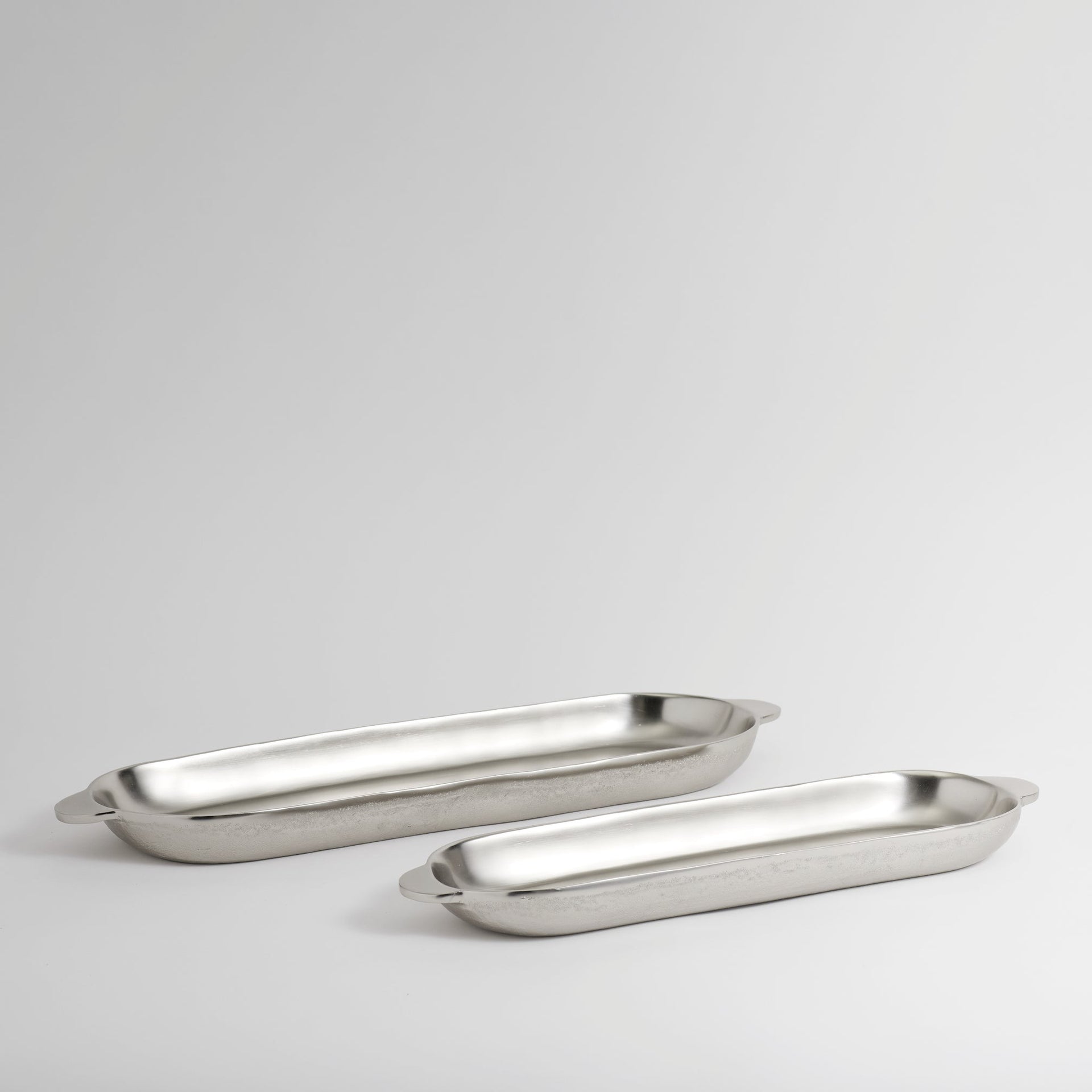 Stinson Nickel Long Trays - Set of 2