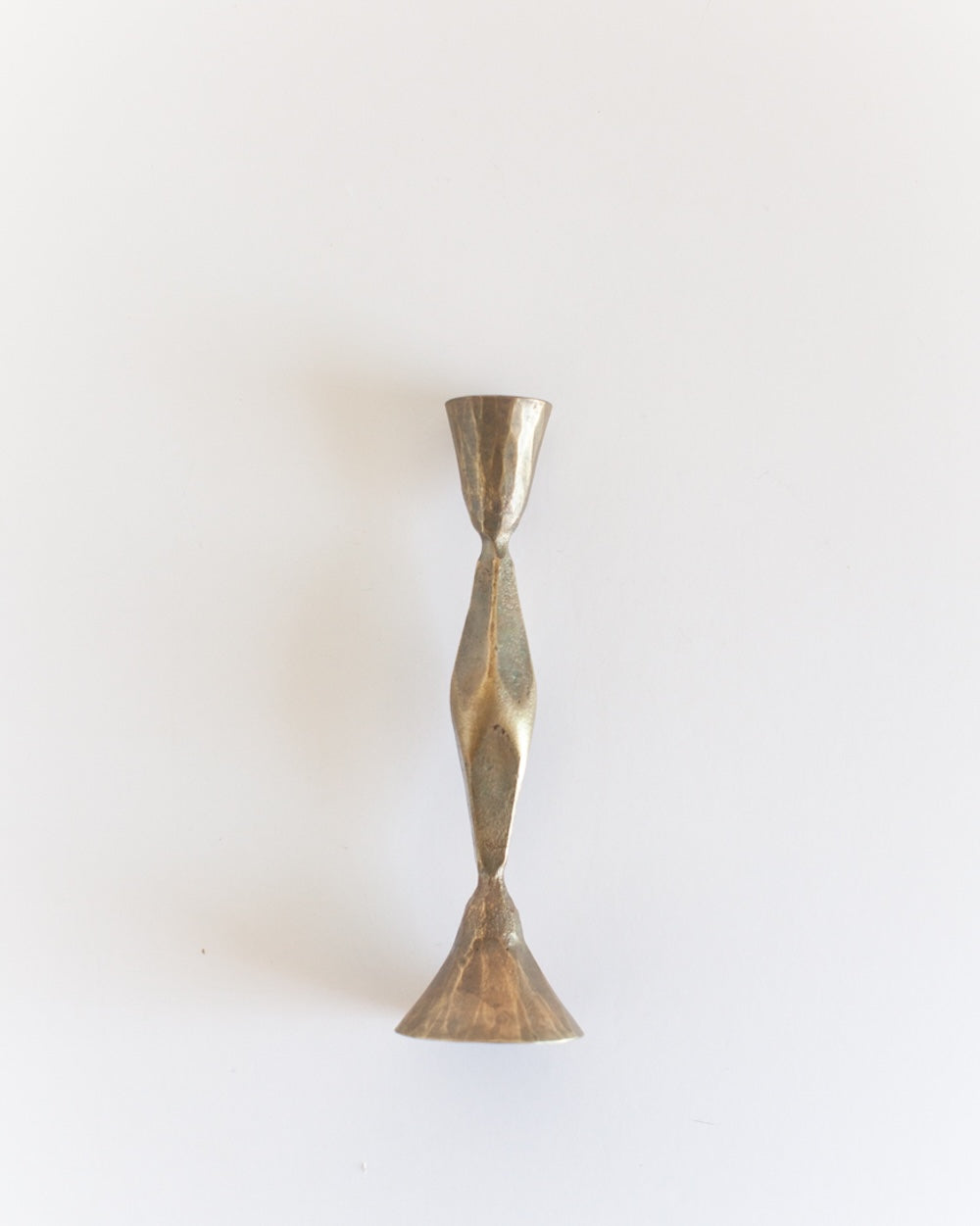 S/2 High Diamond Candlestands - Brass finsih