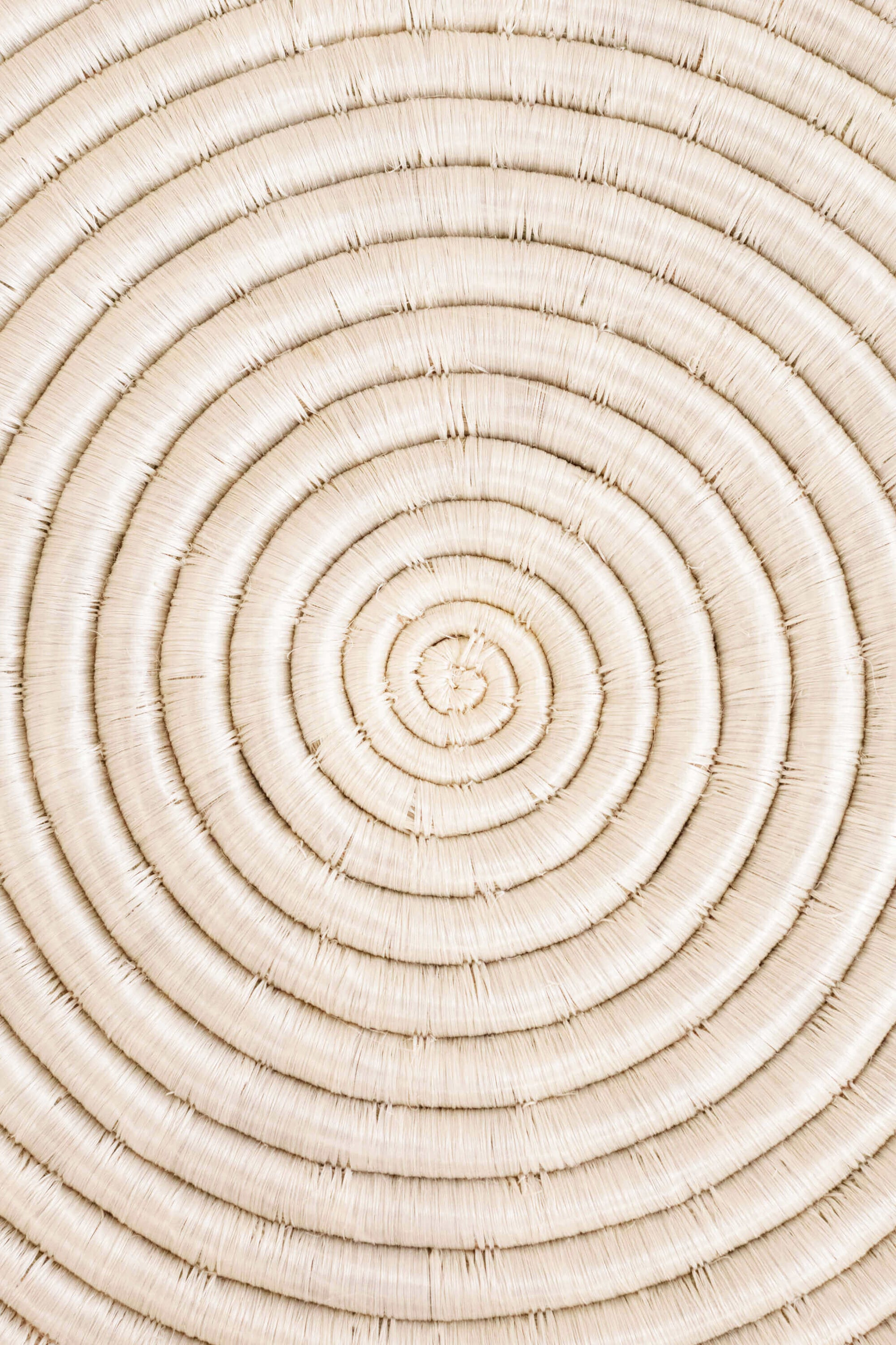 12" Sisal Placemat - White