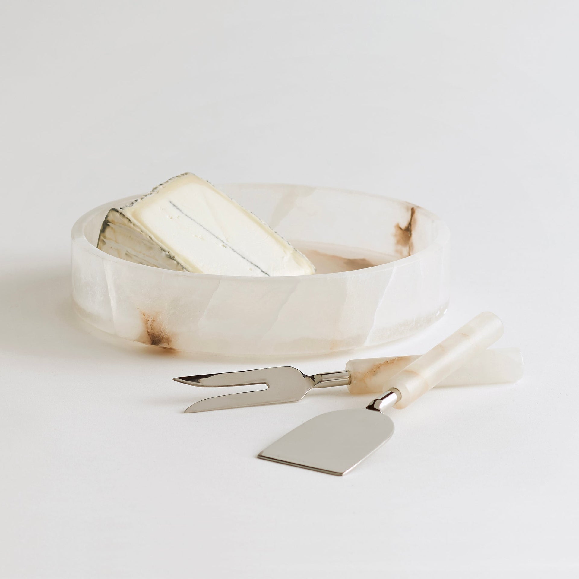 Santo Alabaster Cheese Tools - Set of 2